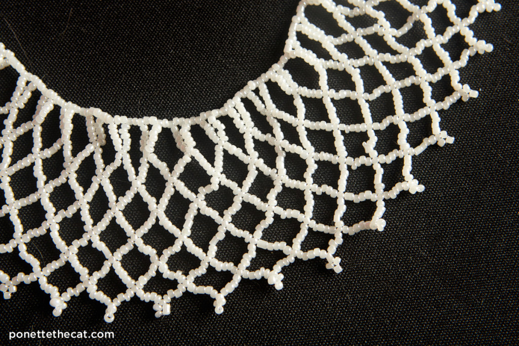 beaded jabot